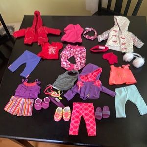 American girl doll clothing lot